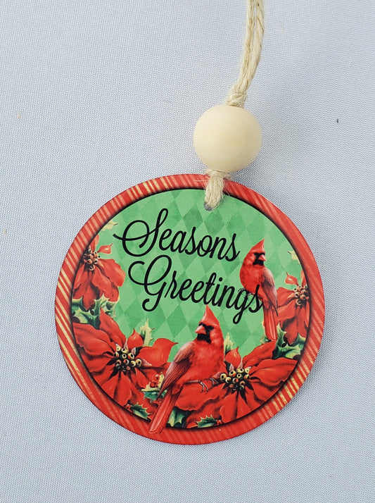 Season’s Greetings Cardinal Ornament